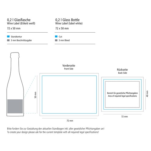 Secco, 02 l (glas), Body Label