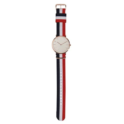 CUSTOMIZABLE ANALOG WATCH IN METAL AND NYLON CUSTOMIZABLE ANALOG WATCH IN METAL AND NYLON