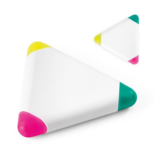 TRIAN. Evidenziatore in PP triangolare con tre colori TRIAN. Evidenziatore in PP triangolare con tre colori