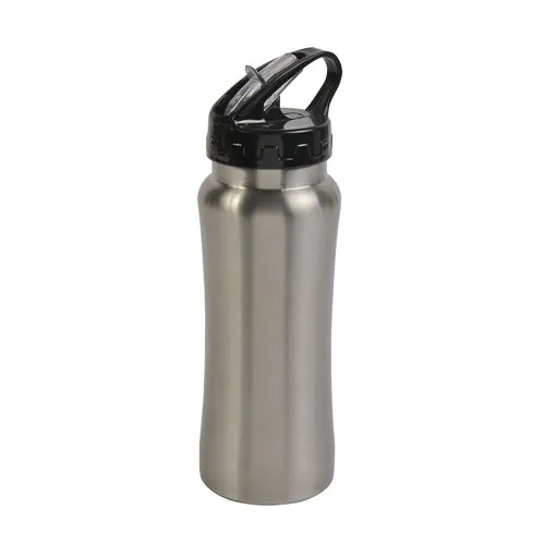 Bouteille en métal avec paille rectractable 600 ml Bouteille en métal avec paille rectractable 600 ml