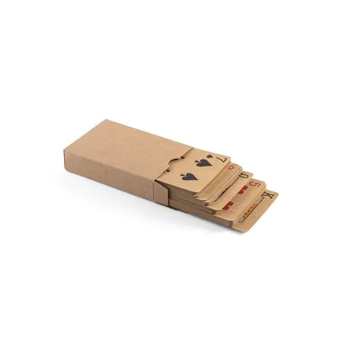 FISCHER. Deck of 54 classic cards in kraft paper, made from FSC™ certified material and other controlled materials FISCHER. Deck of 54 classic cards in kraft paper, made from FSC™ certified material and other controlled materials