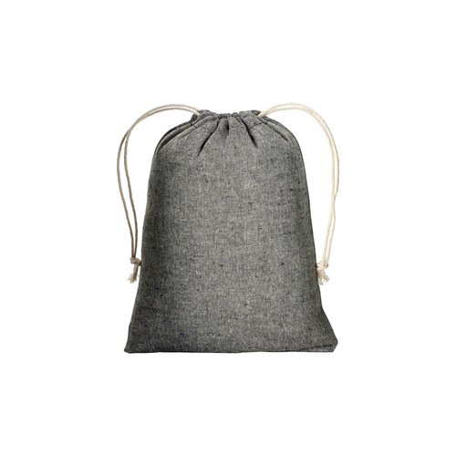 Pochon cadeau en coton recyclé 150 g/m2, 15 x 20 cm