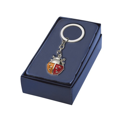 PORTE-CLÉS "COCCINELLE JAUNE/ROUGE"