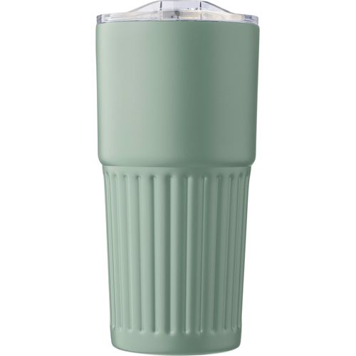 Recycled stainless steel double-walled drinking mug (500 ml) Kael