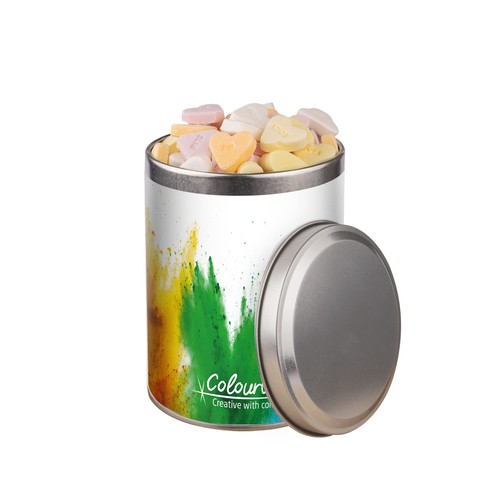 Medium round tin, 0.9 liters