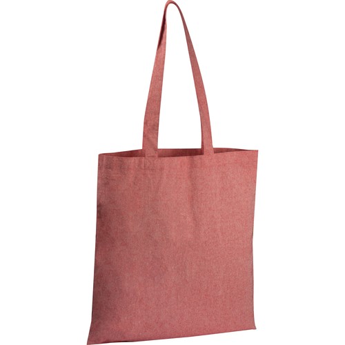 Borsa in cotone riciclato con manici lunghi