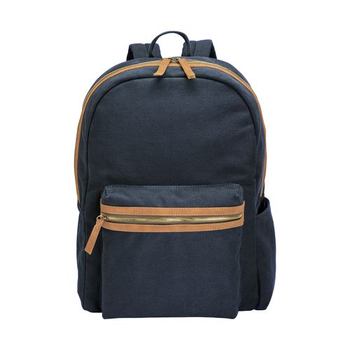 Mochila de lona reciclada con compartimento acolchado para el portátil Mochila de lona reciclada con compartimento acolchado para el portátil