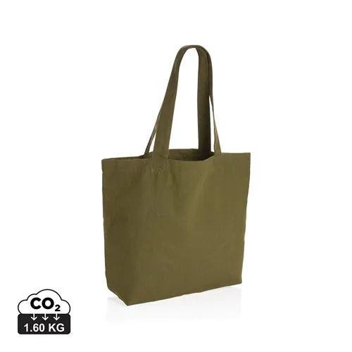 Impact Aware™ re-canvas shopper met vakje 240gsm ongeverfd Impact Aware™ re-canvas shopper met vakje 240gsm ongeverfd