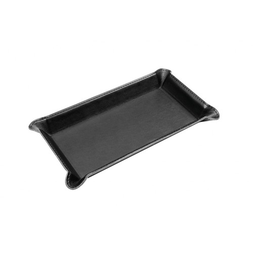 BLACK PU VALET TRAY 22X11,5 cm BLACK PU VALET TRAY 22X11,5 cm