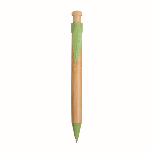 Penna a scatto in bamboo, paglia di grano (50%) e PP (50%) Penna a scatto in bamboo, paglia di grano (50%) e PP (50%)