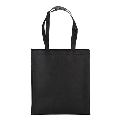 Tote-bag en R-pet 80 g/m2 avec soufllet et anses longues Tote-bag en R-pet 80 g/m2 avec soufllet et anses longues