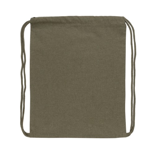 Impact AWARE™ recycled cotton drawstring backpack 145g Impact AWARE™ recycled cotton drawstring backpack 145g
