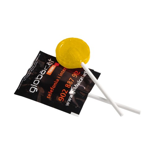 Flat round lollipop