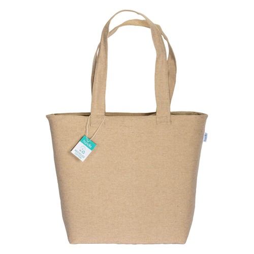Bolsa con fuelle de algodón reciclado, 280 g/m²