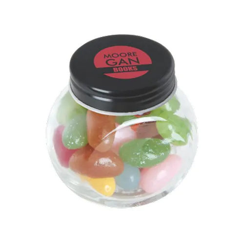 Kleine glazen pot jelly beans Kleine glazen pot jelly beans