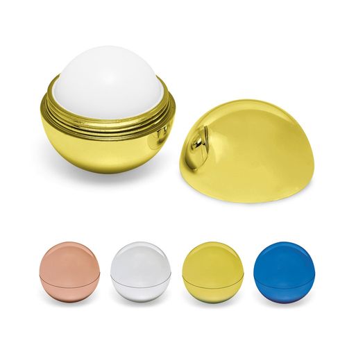ALBA. Lip balm with ABS round-shaped packaging