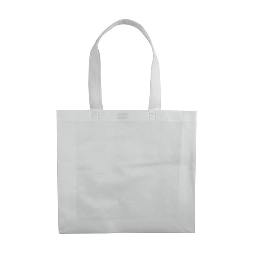 Bolsa de tejido sin tejer termosoldado, asas largas y fuelle Bolsa de tejido sin tejer termosoldado, asas largas y fuelle
