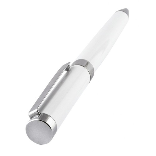 PEN METAL CHROMED/WHITE SHINY PEN METAL CHROMED/WHITE SHINY
