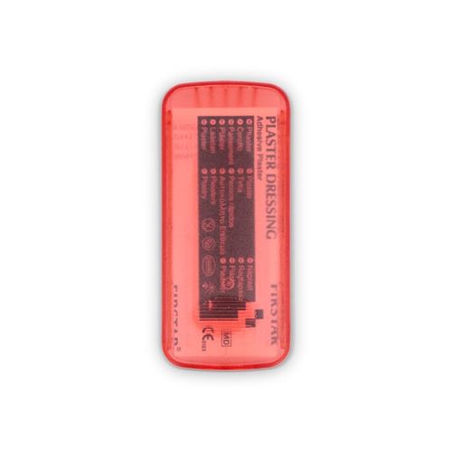 Plaster box with 5 PE plasters (56 × 18 mm) Plaster box with 5 PE plasters (56 × 18 mm)