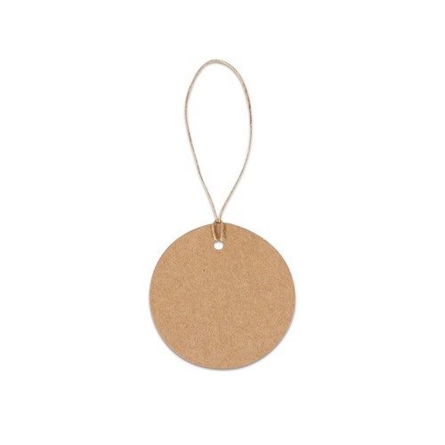 LABEL ROUND. Etichetta circolare realizzata al 100% con carta riciclata (700 g/m²)