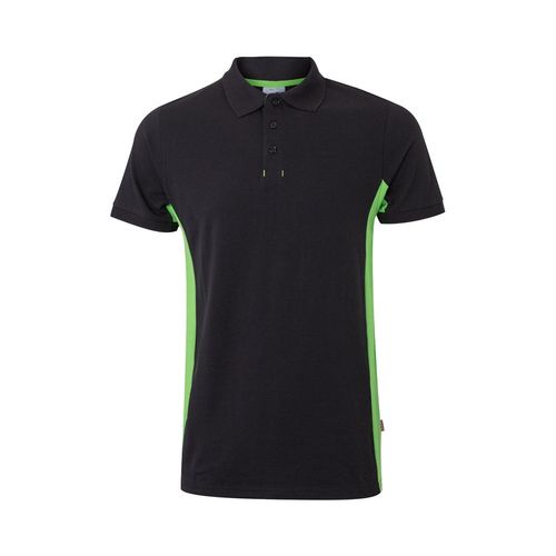 VL SUPAY. Polo piqué bicolore (180g/m²), manches courtes, en coton (60%) et polyester (40%)