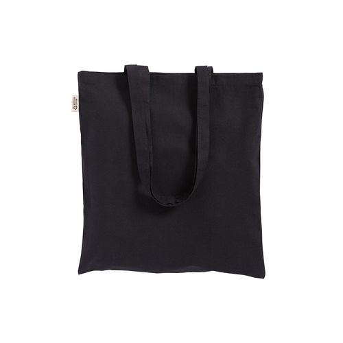 Borsa shopper a tinta unita in cotone riciclato da 280 g/m2