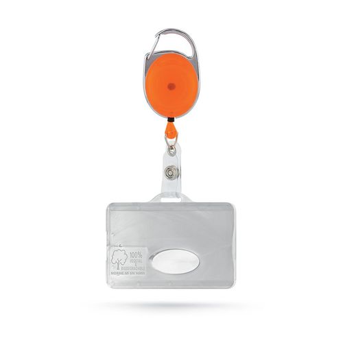 BADGE HOLDER WITH ATTACHMENT IN BIOCOMPOSITE