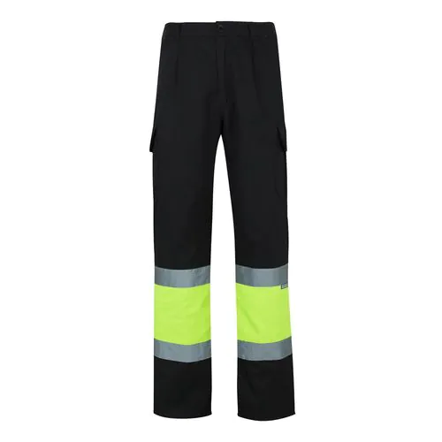VL POSEIDON. Two-tone multi-pocket twill trousers (210g/m²), in cotton (20%) and polyester (80%)