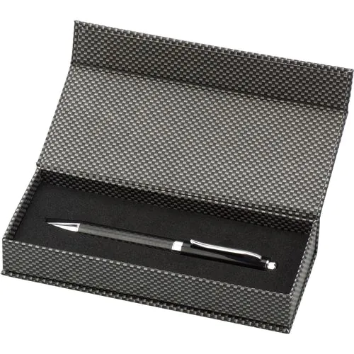 Carbon fibre and brass ballpen Lindsey