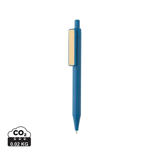 Stylo en ABS recyclé GRS avec clip en bambou Stylo en ABS recyclé GRS avec clip en bambou