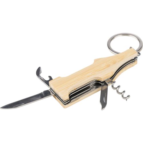 Bamboe multitool-sleutelhanger Inaya