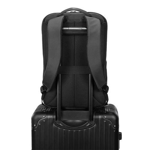 Laptop backpack (15) structured in twill polyester Laptop backpack (15) structured in twill polyester