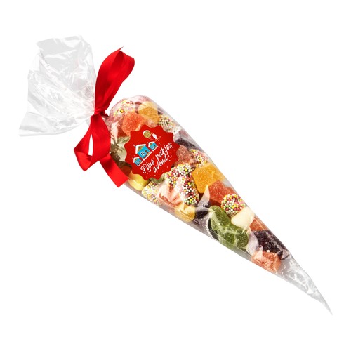 Cone bag filled with candy Cone bag filled with candy