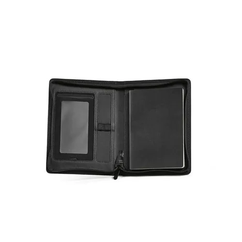 Cartella A5 Orwell in rPU. 64 fogli FSC e chiusura con zip Cartella A5 Orwell in rPU. 64 fogli FSC e chiusura con zip