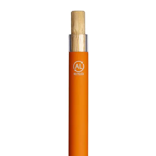 Stylo à bille en aluminium recyclé caoutchouté
