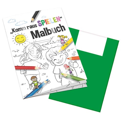 Colouring book / set A6 - come-out-and-play - Colouring book neutral Colouring book / set A6 - come-out-and-play - Colouring book neutral