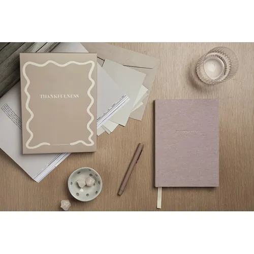 VINGA Thankfulness Journal intime en papier recyclé GRS