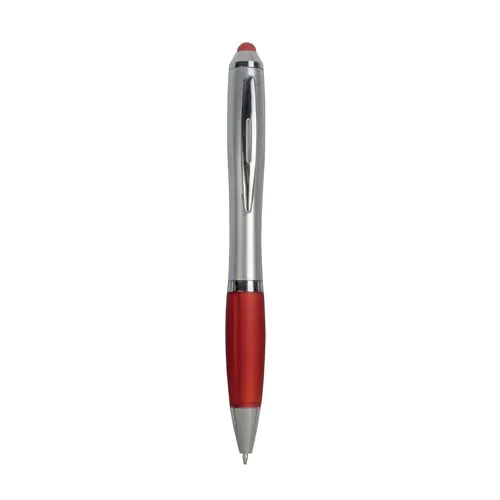 Stylo en plastique pour écran tactile avec grip coloré Stylo en plastique pour écran tactile avec grip coloré