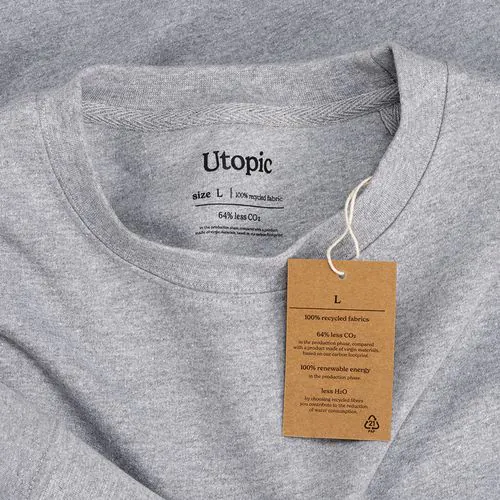 Sweatshirt mit Rundhalsausschnitt 100% regeneriertes Gewebe Sweatshirt mit Rundhalsausschnitt 100% regeneriertes Gewebe