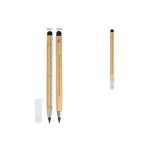 Sustainable long-life pencil & ruler bamboo Sustainable long-life pencil & ruler bamboo