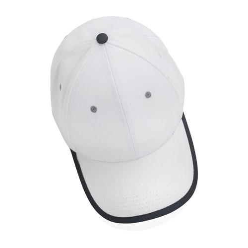 Casquette contraste 6 panneaux coton recyclé Impact AWARE™ Casquette contraste 6 panneaux coton recyclé Impact AWARE™