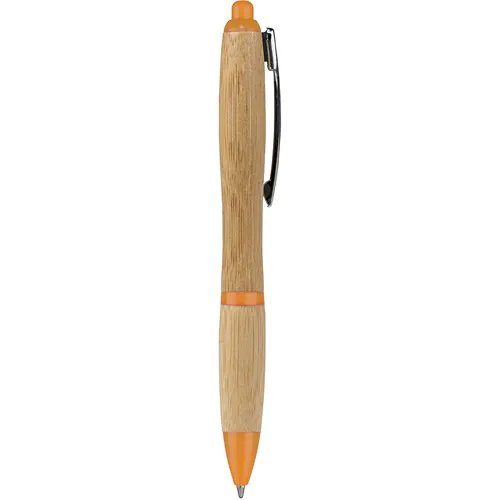 BAMBOO, METAL AND PLASTIC BALLPOINT PEN