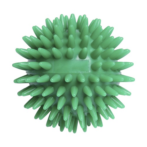 Balle de massage hérisson avec gaufrage rectangulaire (78 mm, couleur personnalisée), "Made in Germany"