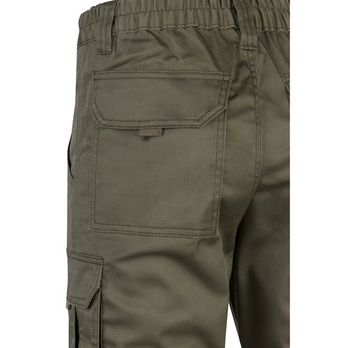 VL LUGH. Pantalon stretch, multipoches (240g/m²) en coton (46%), EME (38%) et polyester (16%)