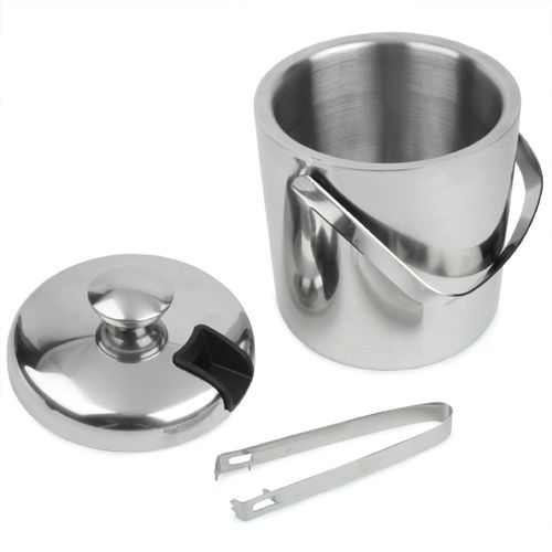 Insulated Stainless Steel Ice Bucket & Tong (1.25 Litre) Insulated Stainless Steel Ice Bucket & Tong (1.25 Litre)