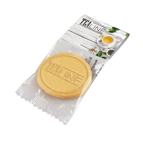 Biscuit gaufré avec étiquette Biscuit gaufré avec étiquette