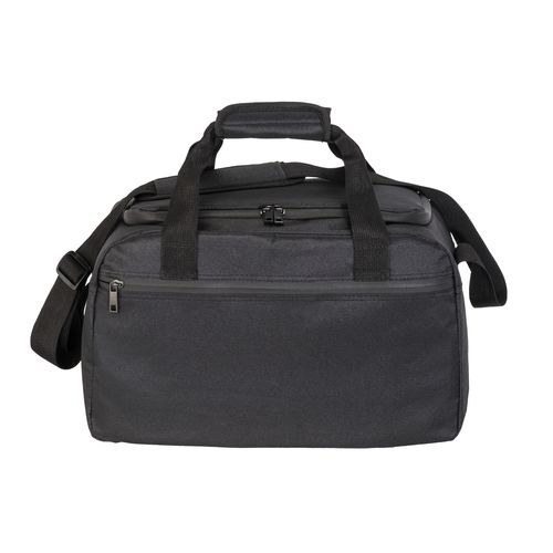 600D polyester duffle bag, shoulder strap, ideal as carry-on for air travel