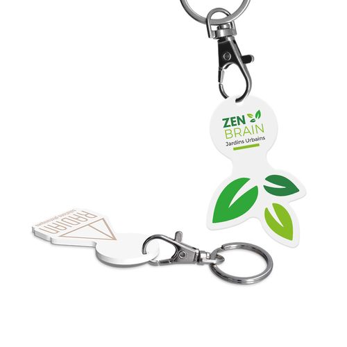 KEY-RING WITH SNAP HOOK & PERSONALISED TOKEN KEY-RING WITH SNAP HOOK & PERSONALISED TOKEN