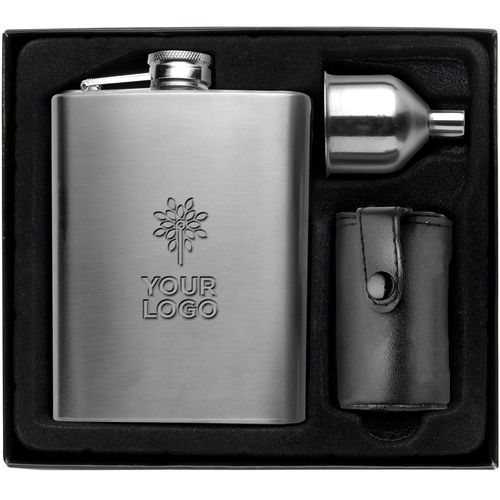 Stainless steel hip flask Brittany Stainless steel hip flask Brittany