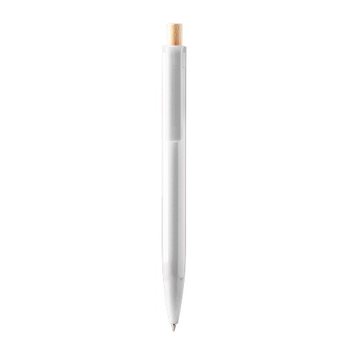 Stylo à bille avec mécanisme à clic, bouton en bam Cássia